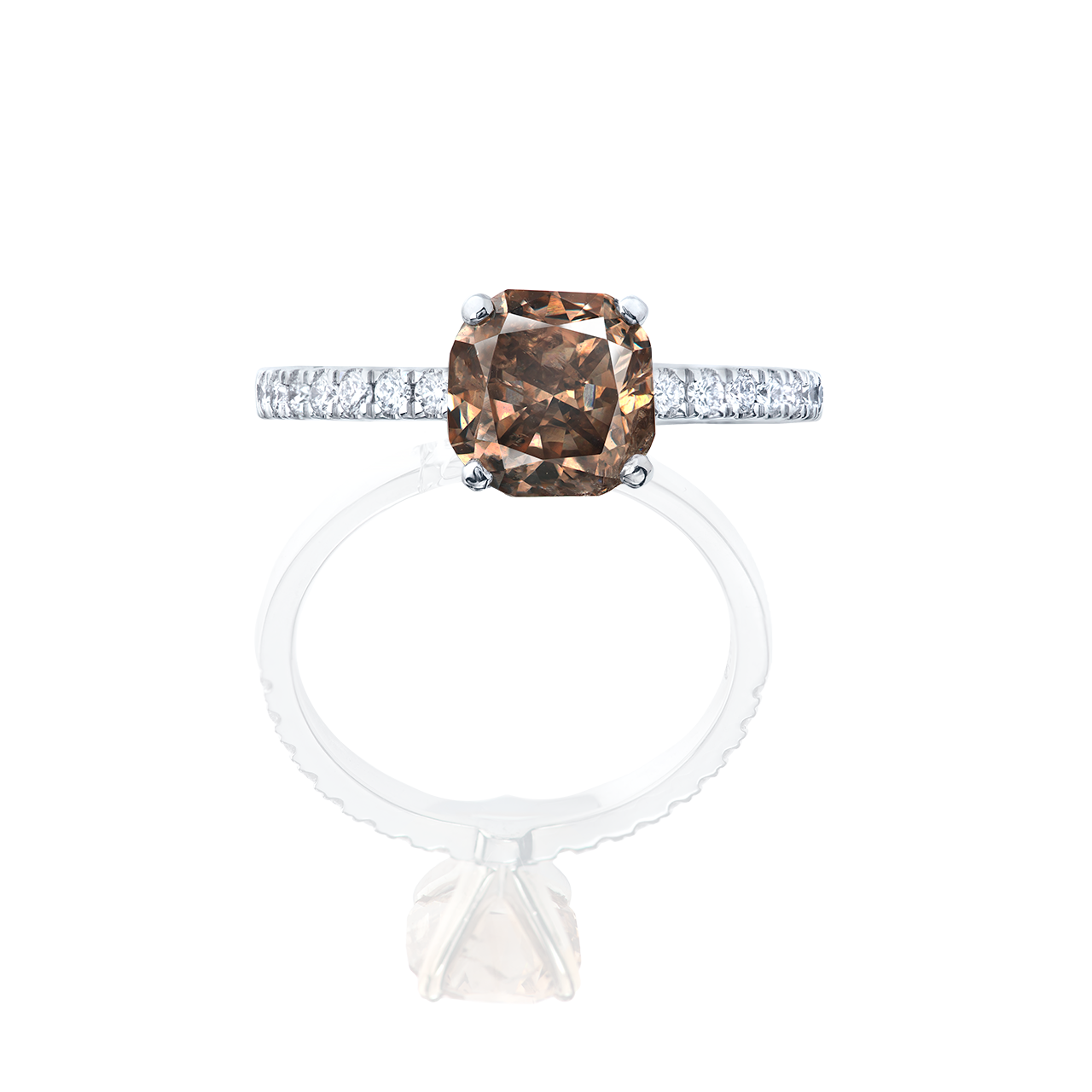 1.55 克拉 棕鑽戒
Fancy Brown Colored and Diamond Ring