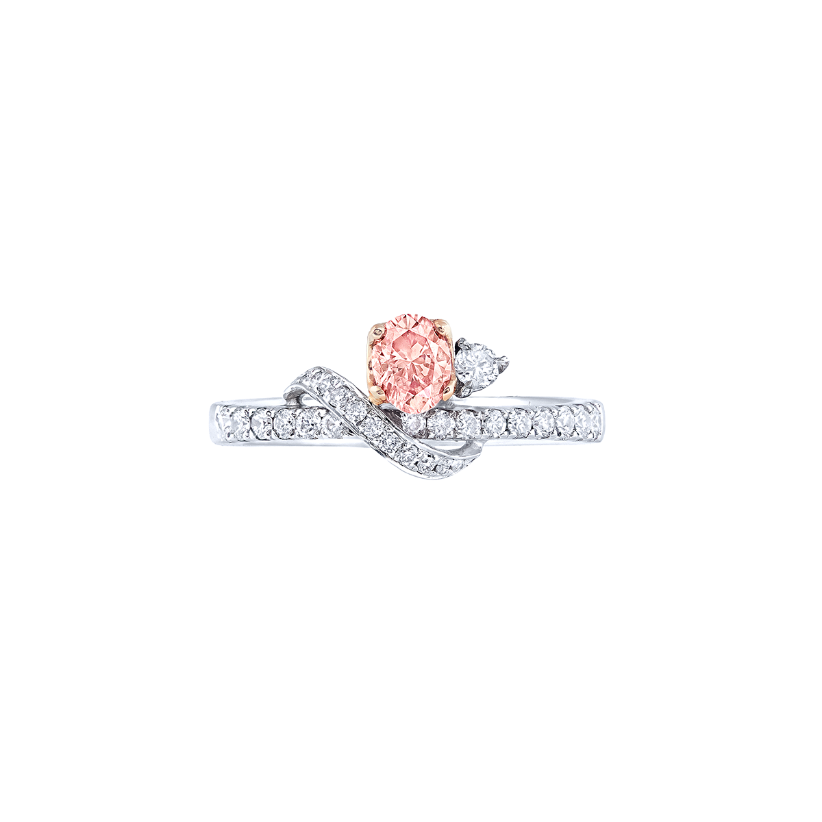0.26 克拉 阿蓋爾粉鑽鑽戒
Pink Diamond from Argyle Mine 
and Diamond Ring