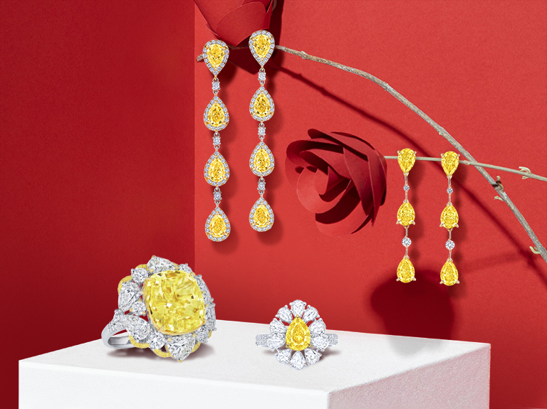 New Year Jewelry Yellow Diamond Series 新年珠寶黃鑽系列