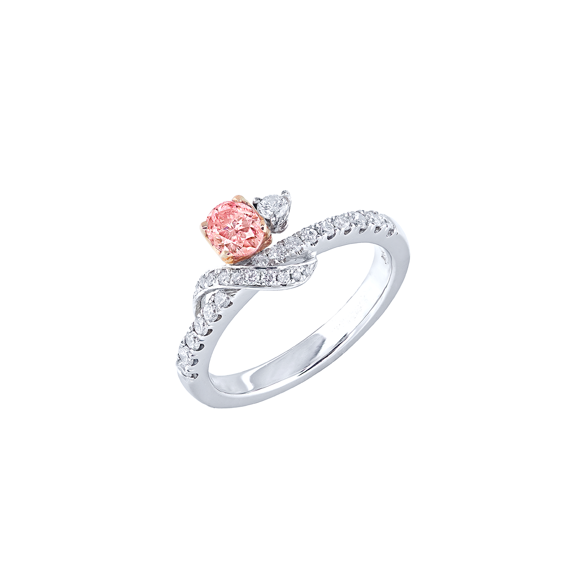 0.26 克拉 阿蓋爾粉鑽鑽戒
Pink Diamond from Argyle Mine 
and Diamond Ring